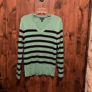 Tommy Hilfiger Aqua V-Neck Sweater